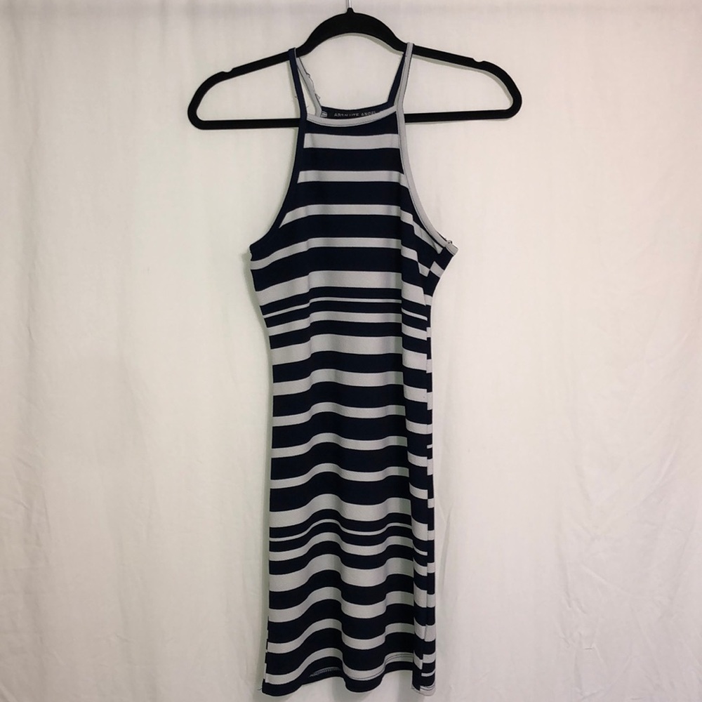 Navy/White Midi Dress